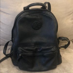 Tory Burch Black Leather Backpack